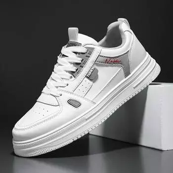 2025 Men Sneakers Fashion Thick-soled White Shoes Comfort Sports Jogging Shoes Lace-Up Casual Vulcanized Shoes Zapatillas Hombre 39