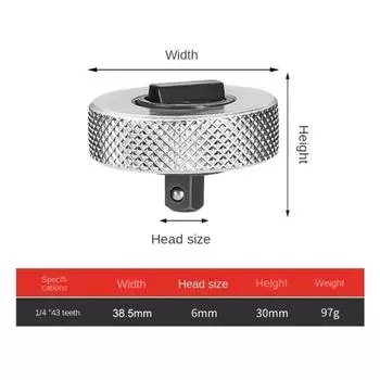 2025 Мини-ключ с трещоткой 1/4 3/8 1/2 привод небольшой быстроразъемный портативный цельнометаллический ладонный палец реверсивный двухсторонний квадратный инструмент