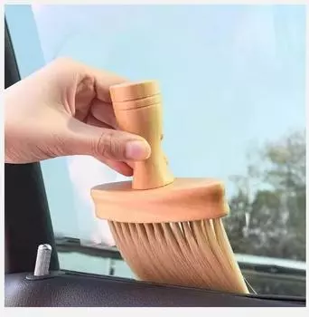 2025 Многофункциональная деревянная щетка для чистки окон автомобиля, щетка для полировки окон автомобиля, бытовой очиститель дверных зазоров клавиатуры, инструмент для мытья автомобильных сидений