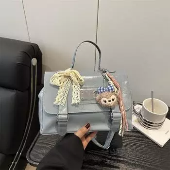 2025 модная сумка jk pain, обычная школьная сумка, большая вместимость, прозрачная, портативная, с двумя плечами, женская сумка, повседневная, косая, сумка