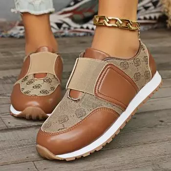 2025 Модные брендовые дизайнерские кроссовки для мужчин и женщин Роскошные высококачественные туфли на платформе с толстой подошвой Дышащая повседневная обувь 36 коричневый