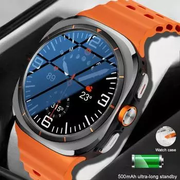 2025 Модные часы 7 Ультра Смарт-часы для мужчин Фонарик Частота сердечных сокращений Мониторинг сна Bluetooth Звонок IP67 Водонепроницаемые часы для спорта на открытом воздухе Новые