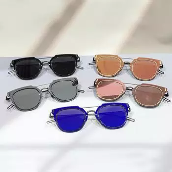 2025 Модные классические мужские и женские солнцезащитные очки в металлической оправе, крутые мужские ретро-брендовые солнцезащитные очки UV400