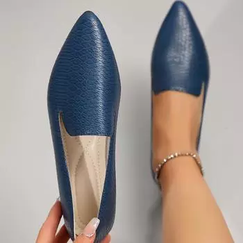 2025 Модные лоферы без застежек, дышащие, с острым носком, с неглубоким вырезом, на плоской подошве, женская мягкая повседневная удобная обувь, размер плюс 43 36 розовый