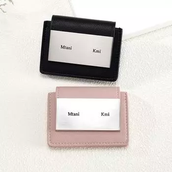 2025 Модный женский шикарный короткий кошелек большой емкости и держатель для карт чёрный