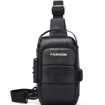 2025 Мотоциклетная Сумка На Одно Плечо Через Плечо Нагрудная Сумка Мужская Сумка Для Мобильного Телефона Сумка Для Сертификата USB Противоугонная 14X10X24CM чёрный