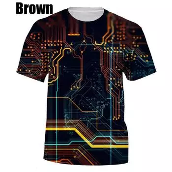 2025 Мужская футболка с 3D-печатью, хип-хоп, персональная футболка с короткими рукавами в стиле Харадзюку 5XL