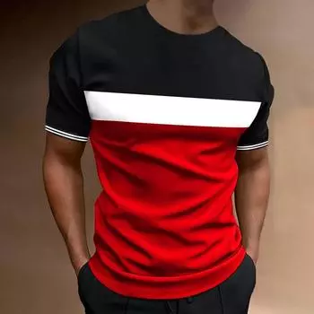 2025 Мужская футболка с 3D-принтом, красивая повседневная футболка с коротким рукавом, уличная мода, легкая мягкая мужская одежда для верха S