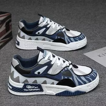 2025 Мужская обувь Летние модные универсальные кроссовки для спорта и отдыха Niche Design Sense Толстая подошва Молодежная модная обувь 39