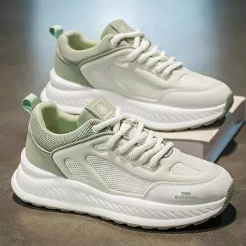 2025 мужская обувь, новая весенняя дышащая обувь с полой сеткой, повседневная и универсальная, молодежная, усиленная, спортивная, модная обувь для бега 39