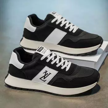 2025 мужская обувь спортивная обувь мода повседневная универсальная обувь для пап обувь Форрест Гамп дышащая и удобная ретро весна и осень нижняя часть т 39