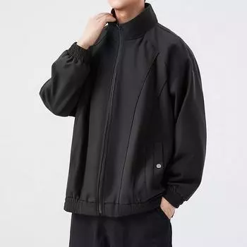 2025 Мужская уличная куртка Мужская женская однотонная куртка Мужская верхняя одежда Свободное пальто Оригинальные высококачественные модные куртки-бомберы XXXL темно серый