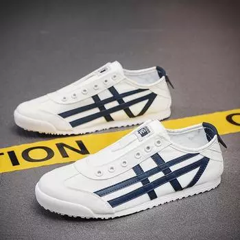 2025 мужские новые летние взрывные однопедальные ленивые туфли повседневная мода обувь Форрест Гамп модная мужская обувь 39