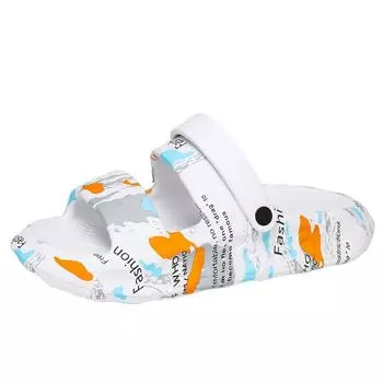 2025 мужские новые шлепанцы для отдыха на плоской подошве, нескользящие тапочки для душа и дома, пляжные сандалии, обувь для мужчин 38-39