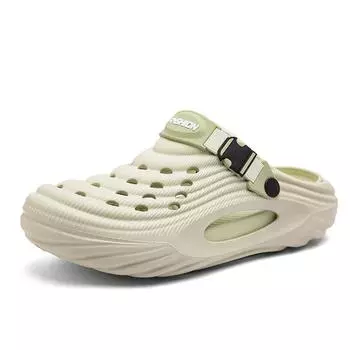 2025 Мужские сандалии повседневные удобные дышащие нескользящие уличные пляжные тапочки большого размера легкие новые шлепанцы толстая подошва 44-45