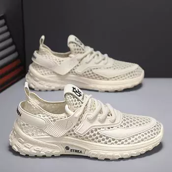 2025 мужские весенне-летние новые модные тенденции на платформе повседневные универсальные удобные дышащие мужские туфли для ручья 39