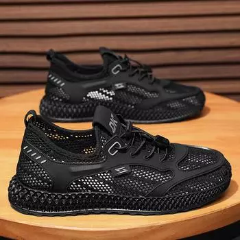 2025 мужские весенне-летние новые модные тенденции на платформе повседневные универсальные удобные дышащие мужские туфли для ручья 39