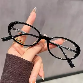 2025 Мужские Женские Стильные Очки Для Чтения Ретро Блокировка Синего Света Очки Для Дальнозоркости Модные Круглые Оправы Рецепт Пресбиопии 0 чёрный