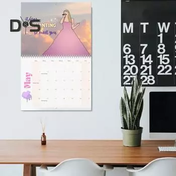 2025 Нарисованный от руки календарь с текстами песен и музыкой, настенный календарь на январь. по 12 декабря Ежемесячный планировщик с расписаниями и праздниками A