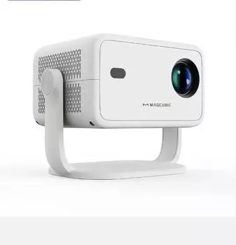 2025 Native 1080P 650ANSI 4K Android 11 L018 360° проектор с автоматической коррекцией трапецеидальных искажений Air Mouse Wifi6 BT5.2 портативный уличный белый