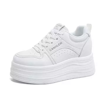 2025 New 8cm Sneakers Spring and Autumn Women Skate Boarding Shoes Chunky Casual Vulcanized Shoes High Platform Sports Shoes 35