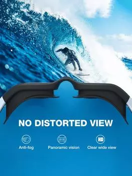 2025 New Anti Fog And Anti Uv Swimming Goggles For Men And Women Professional High Definition Silicone Waterproof Swimming Goggl чёрный