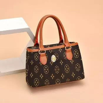 2025 New Arrival Minimalist Middle-Aged Mother s Bag PU Leather Women s Bag Mother-in-Law Grandma Hand Bag Women s Shopping Bag Small Handbags Pentagonal Small Bag Tote