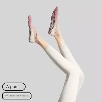 2025 New Arrival Sports Summer Workout Five Finger Pilates Socks Yoga Socks Non Slip Professional Female Aerobics Indoor Socks [1 pair of Non Slip grip] five finger strap_pink