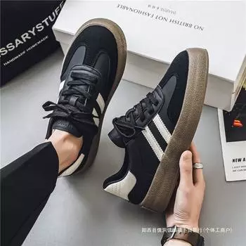 2025 new autumn men s shoes fashion men s casual shoes trend youth moral training shoes commuter youth board shoes 39