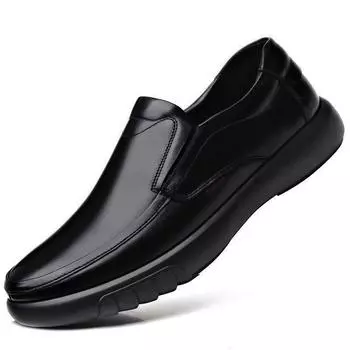 2025 new business driving soft leather black driving spring men s casual leather shoes 39