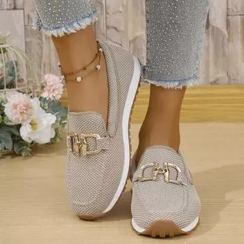 2025 new casual single shoes women s spring solid color round head low-top European and American soft-soled work shoes Doudou shoes 36 хаки