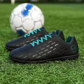 2025 new children s adult football shoes broken nails tf children s youth training girls and boys primary school students Velcro training 32
