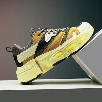 2025 new dad shoes trendy casual shoes popular fashion versatile trendy shoes colorful sports men s shoes dad shoes 39 чёрный