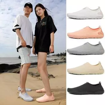2025 new diving summer barefoot beach men and women snorkeling rafting swimming quick drying wading shoes 36 чёрный