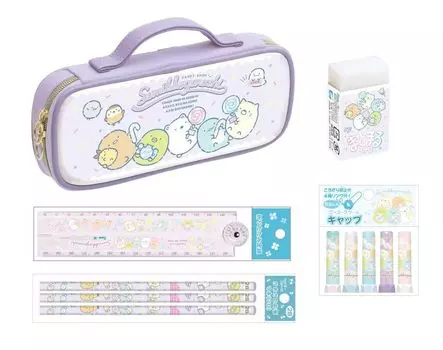 2025 New Enrollment Sumikko Living Stationery Set Scratching Pencil Pencil 1st Grade School Entrance Girls Entrance Elementary School Success Birthday
