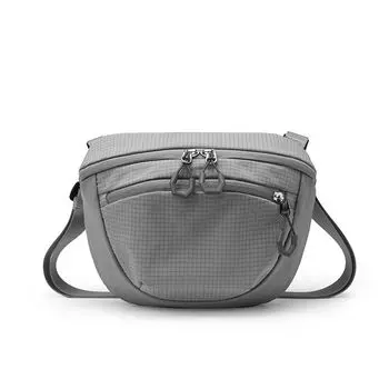 2025 New Fashion Women Crossbody Bag Casual All-matching Good-looking Patchwork Portable Small Bag Sports Mobile Phone Bag Gray-follow the store to give small gifts