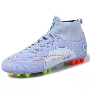 2025 new FGTF football shoes men s breathable high-top long and short nail football shoes factory direct sales 34