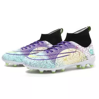 2025 new FGTF football shoes men s breathable and wear-resistant high-top long and short nails football shoes fashionable foreign trade large size 35