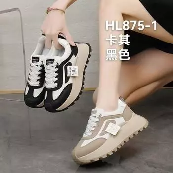 2025 new flat-bottomed sports shoes casual trend women s shoes foreign trade explosion HL875-1 35