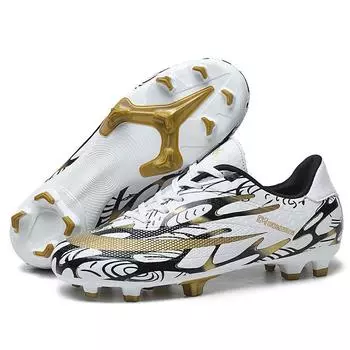 2025 new football shoes men s broken nails lace-up TF training shoes long nails sneakers adult wear-resistant football sneakers 31