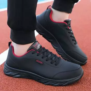 2025 New Four Seasons Large Size Leather Casual Sneakers Lightweight Running Shoes Popular Fashion Men s Shoes Men s Shoes 38