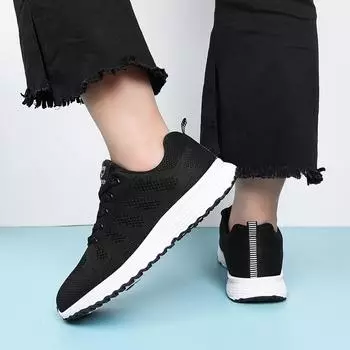 2025 new four seasons sports shoes women s outdoor breathable mesh shoes fashion casual shoes women s shoes low-top women s single shoes 35