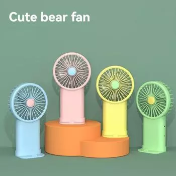 2025 New Handheld Small Fan Rechargeable Mini USB Desktop Electric Fan for Students Silent and Convenient Portable Fan жёлтый