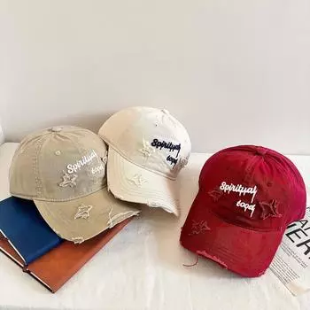 2025 new high-quality hat women s big head circumference baseball cap enlarged and deepened wide brim big face small cap M56-58cm чёрный