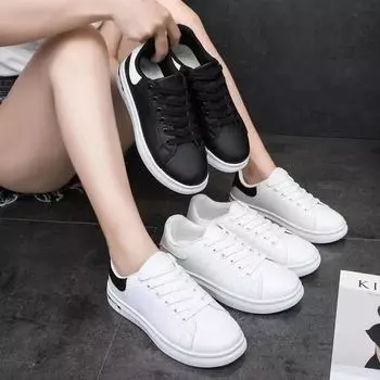 2025 new Korean version of versatile little white shoes for female students Korean version of thick-soled heightening women s casual shoes Internet ce 35