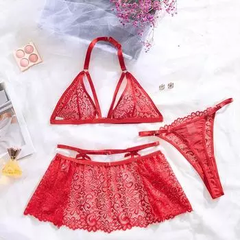 2025 новый кружевной забавный набор глубокое V перспектива соблазн S