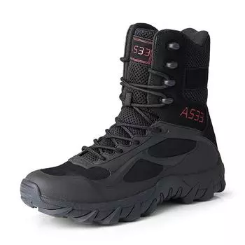 2025 new large size military boots tactical boots high top outdoor field training exercise mountain mountaineering jungle special boots 39