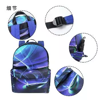 2025 new men s and women s versatile backpack street trend schoolbag large-capacity Korean version 3-piece backpack