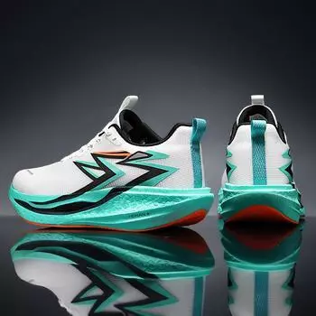 2025 new men s and women s running shoes fly-burning carbon board shock-absorbing running sports shoes fly electric casual body test shoes l 35