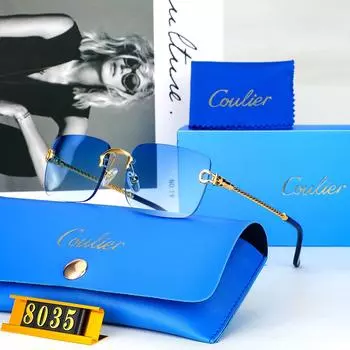 2025 New Men s and Women s Sports Sunglasses Metal Frameless Anti UV Vacation Party Sunshades Unisex driving Anti Glare Shades